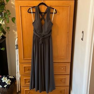 Bridesmaid dress-“Graphite” altered size 6